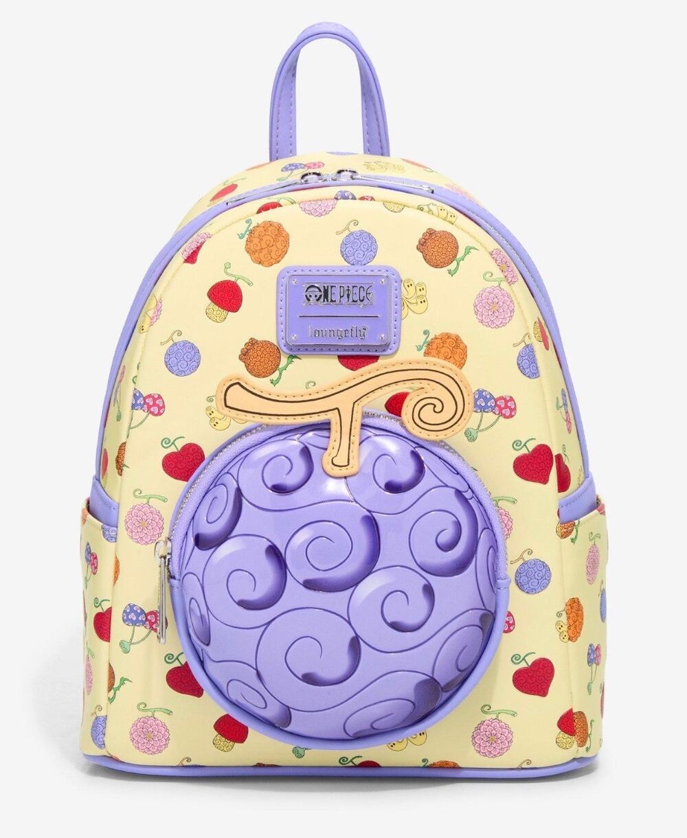 Loungefly One Piece Devil Fruit Allover Print Mini Backpack NWT